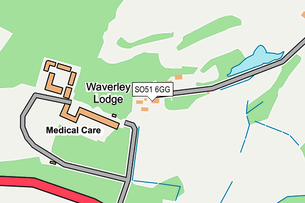 SO51 6GG map - OS OpenMap – Local (Ordnance Survey)