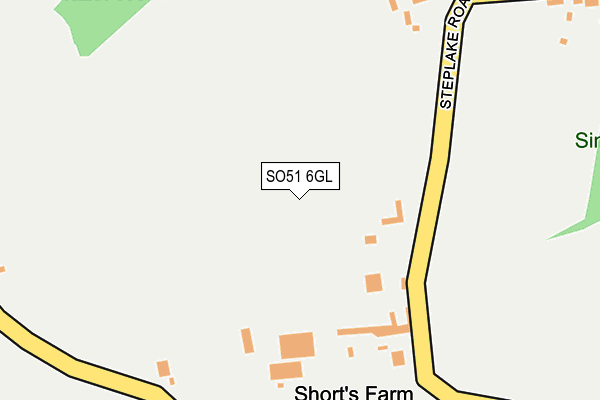 SO51 6GL map - OS OpenMap – Local (Ordnance Survey)