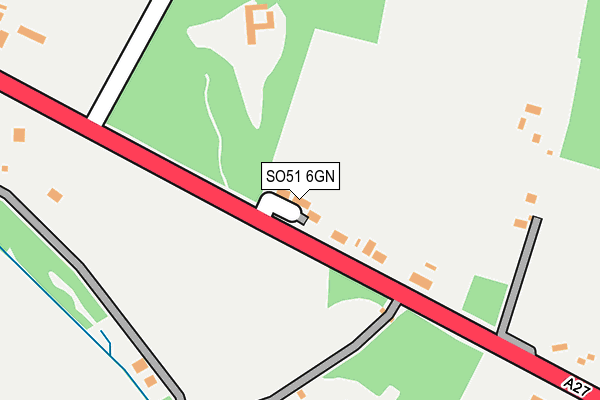 SO51 6GN map - OS OpenMap – Local (Ordnance Survey)