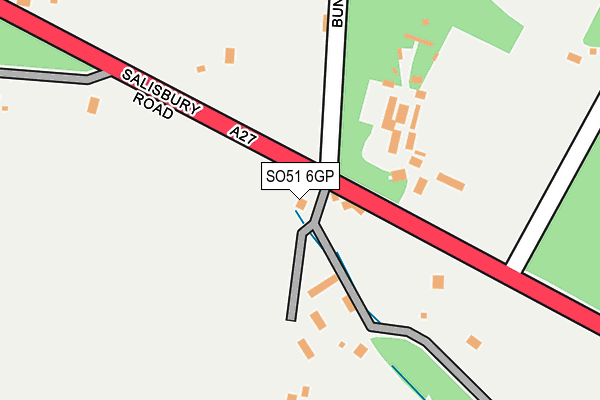 SO51 6GP map - OS OpenMap – Local (Ordnance Survey)