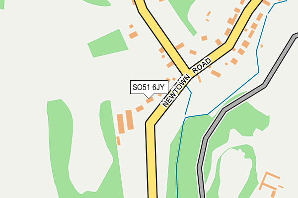 SO51 6JY map - OS OpenMap – Local (Ordnance Survey)
