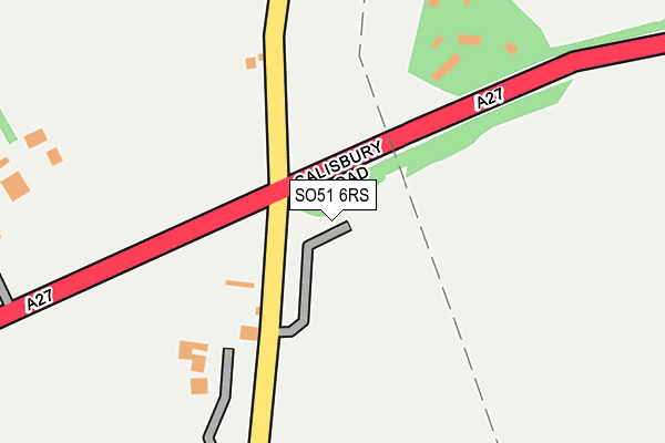 SO51 6RS map - OS OpenMap – Local (Ordnance Survey)