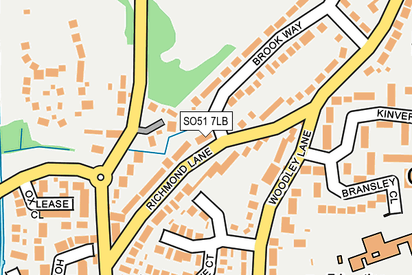 SO51 7LB map - OS OpenMap – Local (Ordnance Survey)