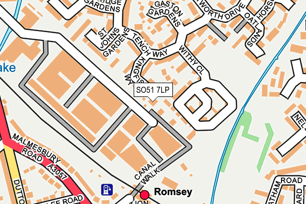 SO51 7LP map - OS OpenMap – Local (Ordnance Survey)