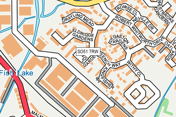 SO51 7RW map - OS OpenMap – Local (Ordnance Survey)