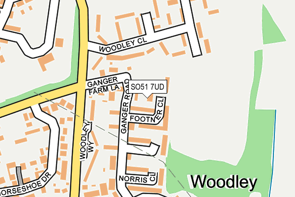 SO51 7UD map - OS OpenMap – Local (Ordnance Survey)