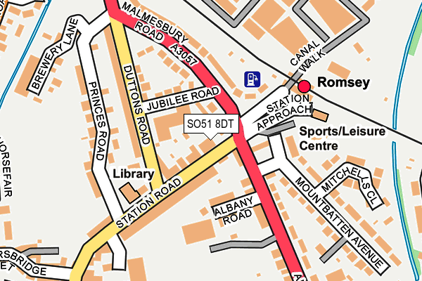 SO51 8DT map - OS OpenMap – Local (Ordnance Survey)