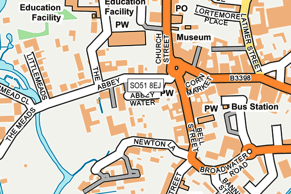 SO51 8EJ map - OS OpenMap – Local (Ordnance Survey)