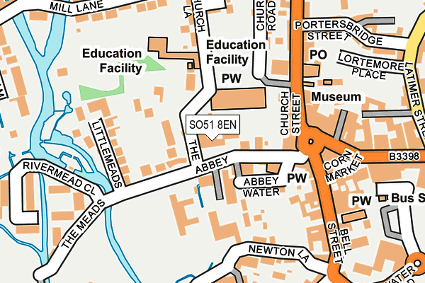 SO51 8EN map - OS OpenMap – Local (Ordnance Survey)