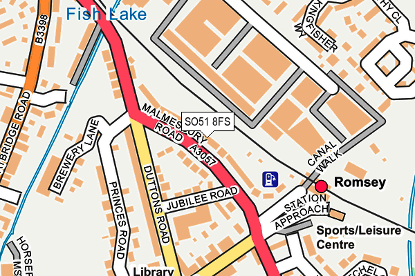 SO51 8FS map - OS OpenMap – Local (Ordnance Survey)