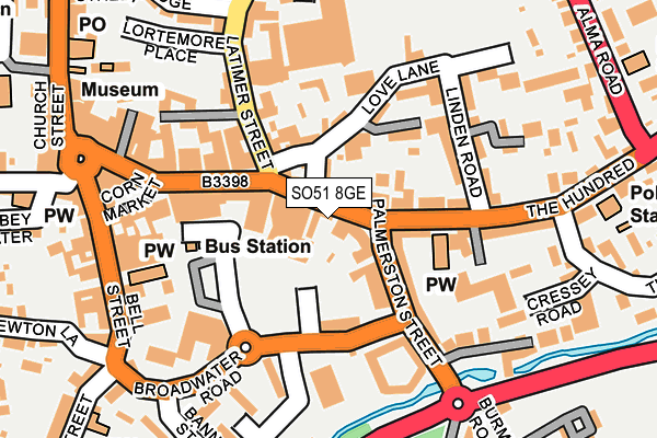 SO51 8GE map - OS OpenMap – Local (Ordnance Survey)