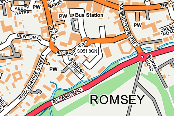 SO51 8GN map - OS OpenMap – Local (Ordnance Survey)