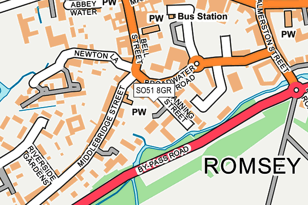 SO51 8GR map - OS OpenMap – Local (Ordnance Survey)