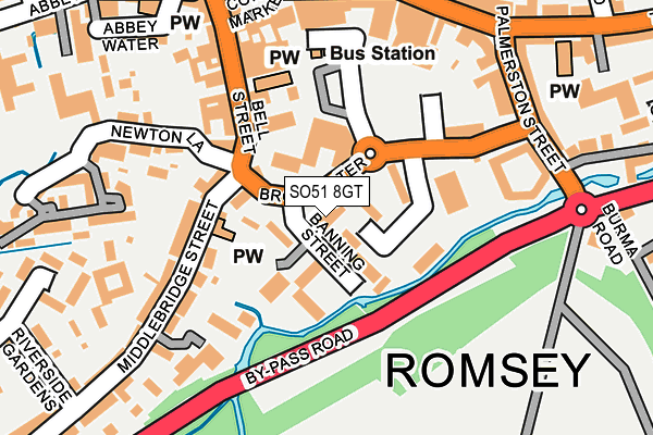 SO51 8GT map - OS OpenMap – Local (Ordnance Survey)