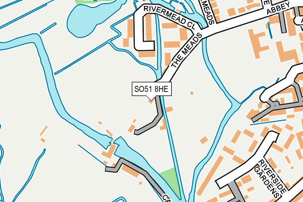SO51 8HE map - OS OpenMap – Local (Ordnance Survey)