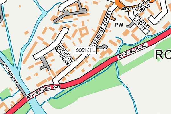 SO51 8HL map - OS OpenMap – Local (Ordnance Survey)