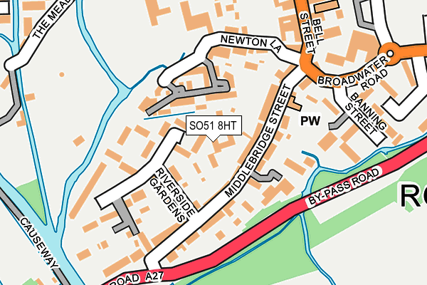 SO51 8HT map - OS OpenMap – Local (Ordnance Survey)