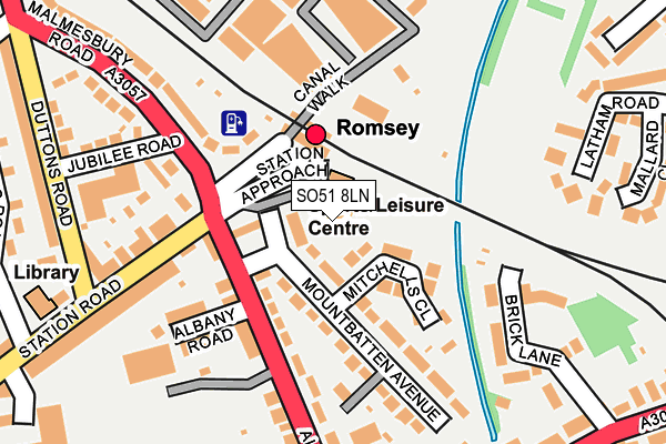 SO51 8LN map - OS OpenMap – Local (Ordnance Survey)