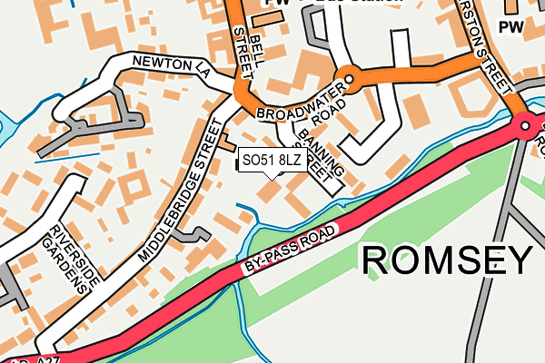 SO51 8LZ map - OS OpenMap – Local (Ordnance Survey)