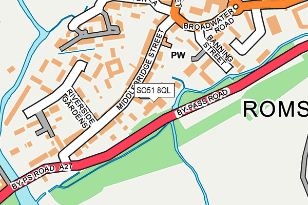 SO51 8QL map - OS OpenMap – Local (Ordnance Survey)