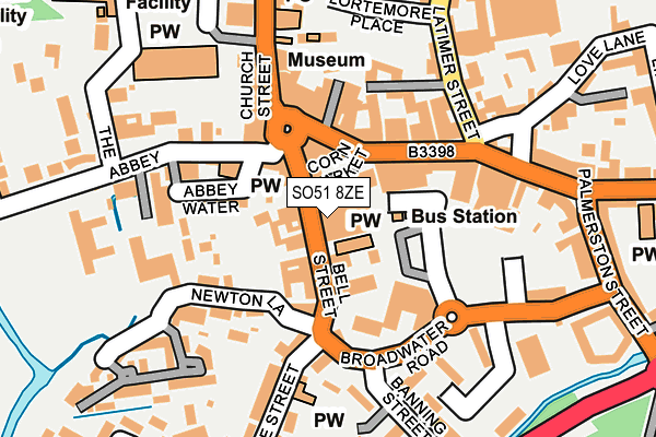 SO51 8ZE map - OS OpenMap – Local (Ordnance Survey)