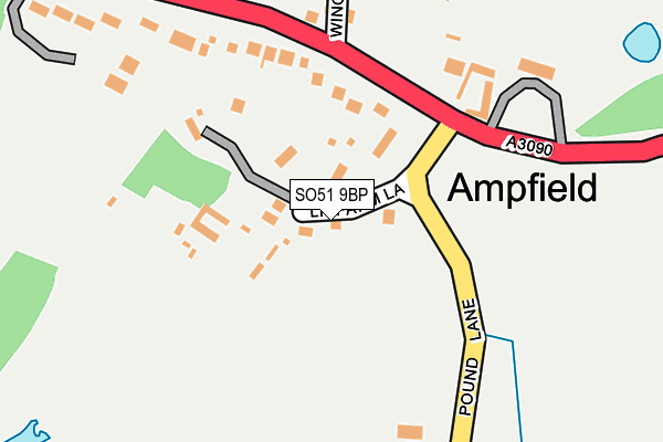 SO51 9BP map - OS OpenMap – Local (Ordnance Survey)