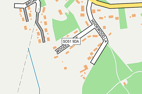 SO51 9DA map - OS OpenMap – Local (Ordnance Survey)