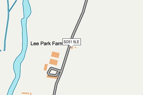 SO51 9LE map - OS OpenMap – Local (Ordnance Survey)