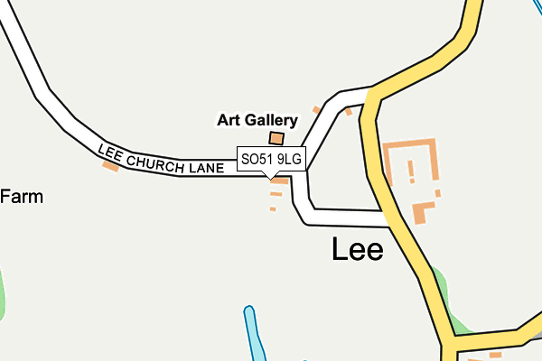 SO51 9LG map - OS OpenMap – Local (Ordnance Survey)