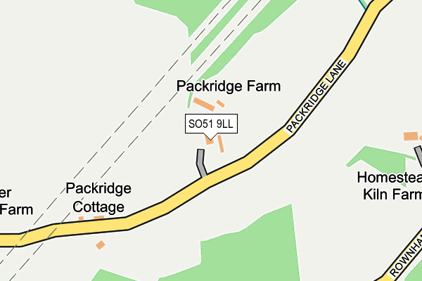 SO51 9LL map - OS OpenMap – Local (Ordnance Survey)