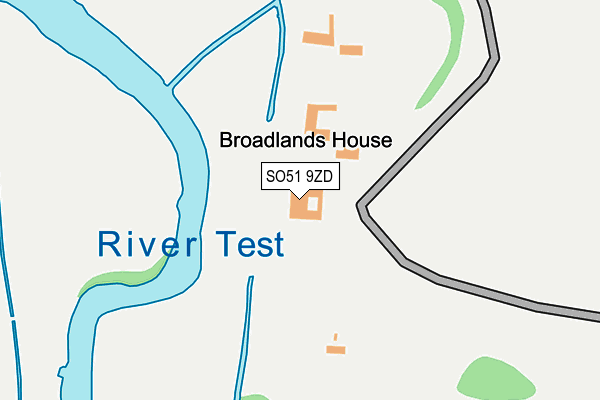 SO51 9ZD map - OS OpenMap – Local (Ordnance Survey)