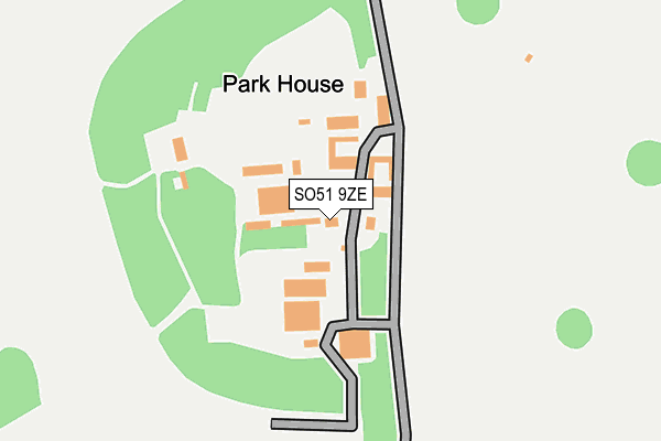 SO51 9ZE map - OS OpenMap – Local (Ordnance Survey)