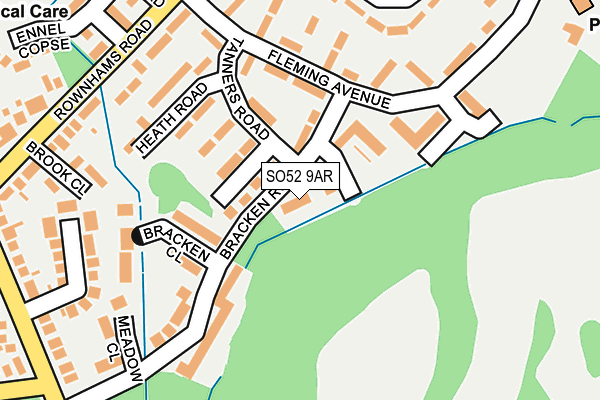 SO52 9AR map - OS OpenMap – Local (Ordnance Survey)