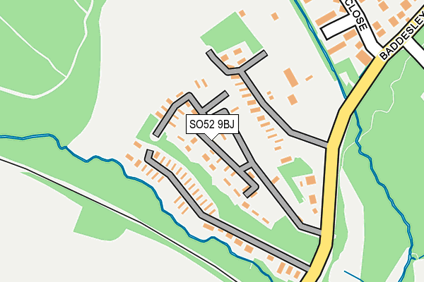 SO52 9BJ map - OS OpenMap – Local (Ordnance Survey)