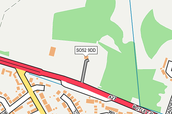 SO52 9DD map - OS OpenMap – Local (Ordnance Survey)