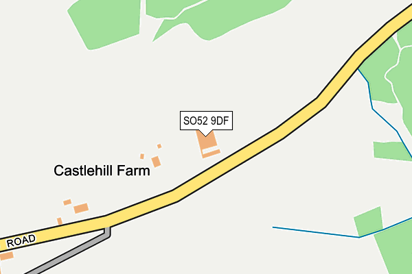 SO52 9DF map - OS OpenMap – Local (Ordnance Survey)