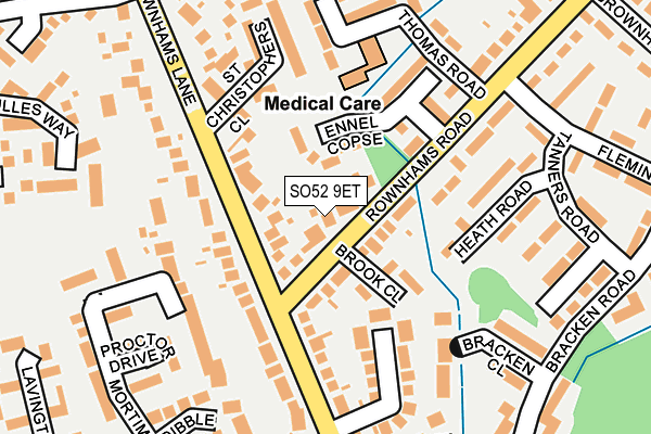 SO52 9ET map - OS OpenMap – Local (Ordnance Survey)