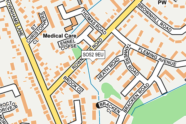 SO52 9EU map - OS OpenMap – Local (Ordnance Survey)