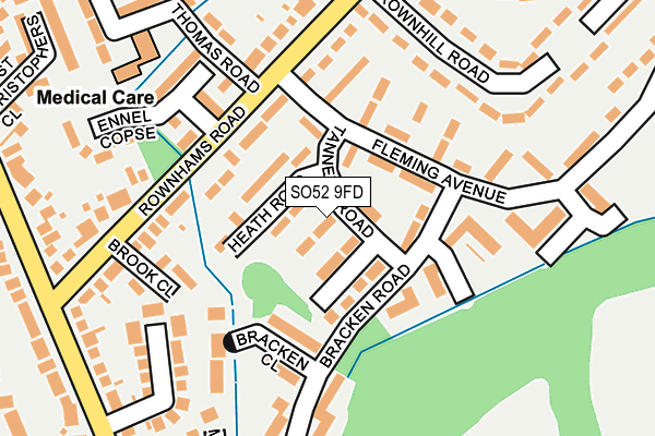 SO52 9FD map - OS OpenMap – Local (Ordnance Survey)