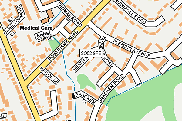 SO52 9FE map - OS OpenMap – Local (Ordnance Survey)