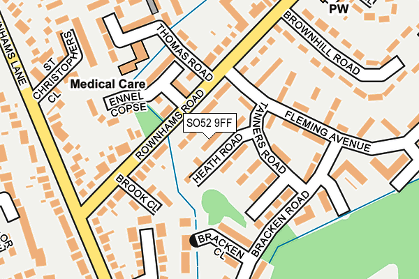 SO52 9FF map - OS OpenMap – Local (Ordnance Survey)