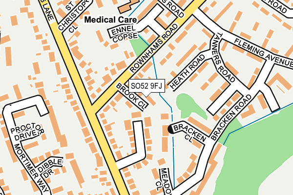 SO52 9FJ map - OS OpenMap – Local (Ordnance Survey)