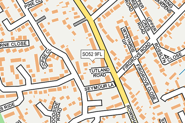 SO52 9FL map - OS OpenMap – Local (Ordnance Survey)