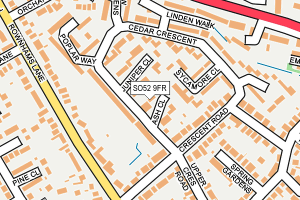 SO52 9FR map - OS OpenMap – Local (Ordnance Survey)