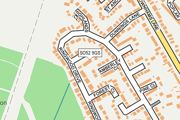 SO52 9GS map - OS OpenMap – Local (Ordnance Survey)