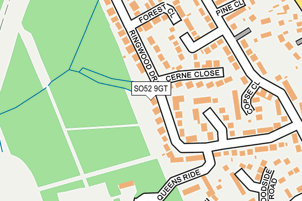 SO52 9GT map - OS OpenMap – Local (Ordnance Survey)