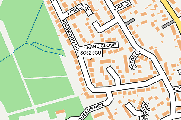 SO52 9GU map - OS OpenMap – Local (Ordnance Survey)