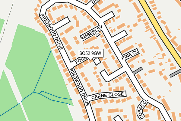 SO52 9GW map - OS OpenMap – Local (Ordnance Survey)
