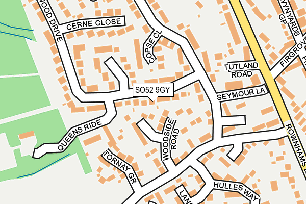 SO52 9GY map - OS OpenMap – Local (Ordnance Survey)