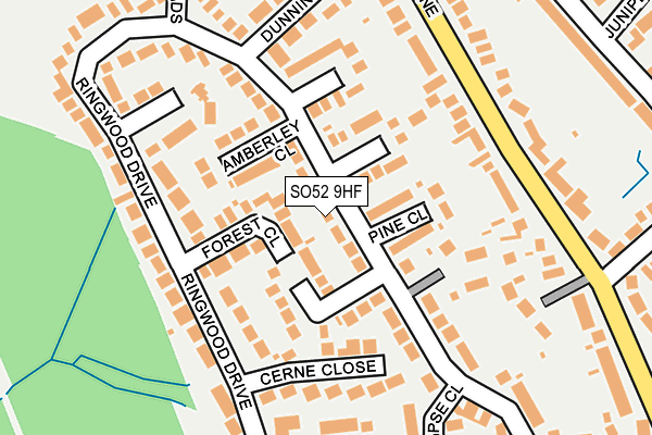 SO52 9HF map - OS OpenMap – Local (Ordnance Survey)